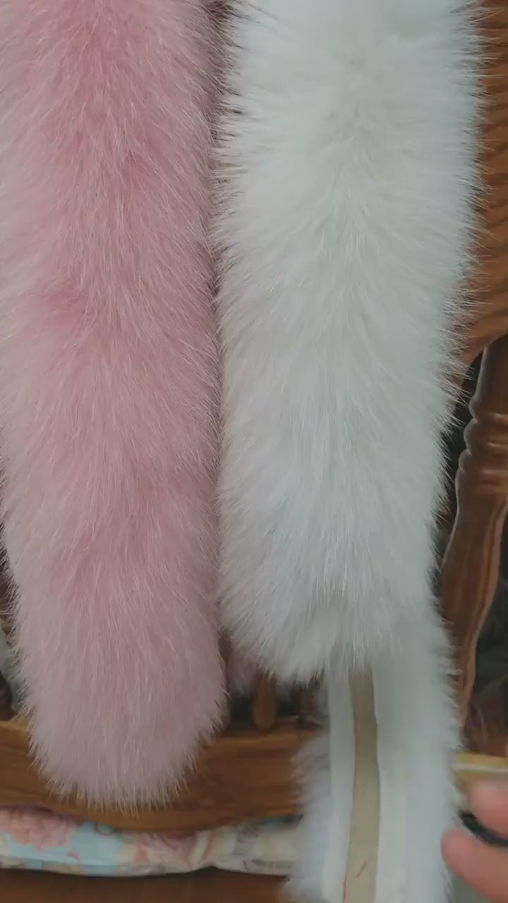 BY ORDER, 8-10 cm WIDTH, Finnish Fox Fur Trim Hood, Fur collar trim, Fox Fur Collar, Fur Scarf, Fur Ruff, Fox Fur Hood, Fox Fur, Fur stripe