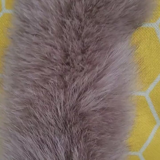 BY ORDER From Pieces! XL Large Full Finnish Real Fox Fur Collar, Fox Fur Collar, Fur Trim for Hoodie, Fur Scarf, Fur Ruff, Beige Fox
