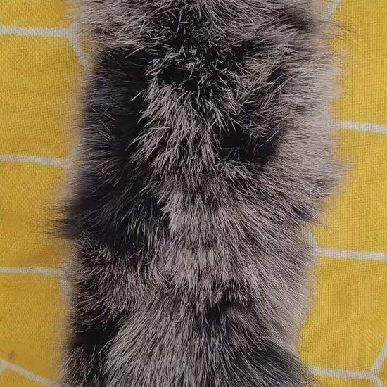 BY ORDER From Pieces! XL Large Full Finnish Real Fox Fur Collar, Fox Fur Collar, Fur Trim for Hoodie, Fur Scarf, Fur Ruff, Brown Fox
