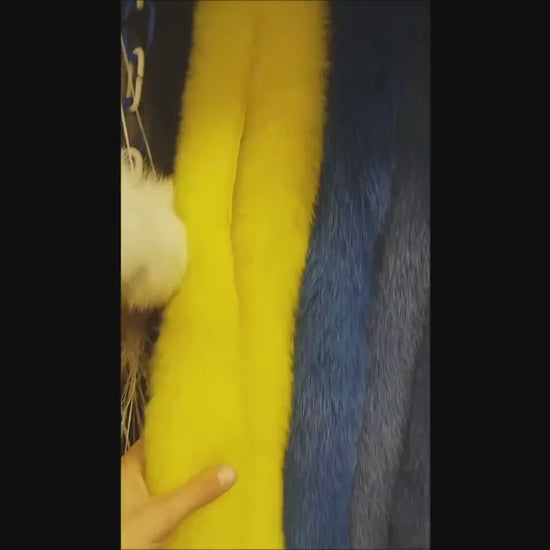 BY ORDER, 14-16 cm WIDTH Double Large Finnish Fox Fur Trim Hood, Fur collar trim, Fox Fur Collar, Fur Scarf, Fur Ruff, Fox Fur Hood, Fox Fur