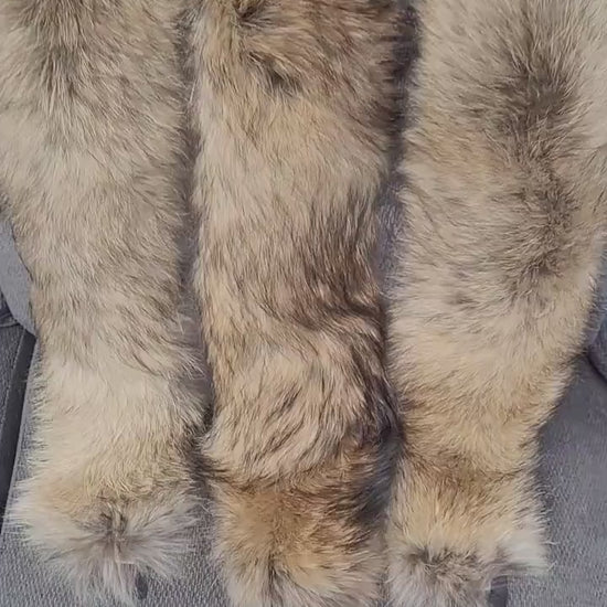 BY ORDER XXL Extra Large Finnish Raccoon Fur Collar, Fur Trim Hoodie, Raccoon Fur Collar, Fur Scarf, Fur Ruff, Raccoon Fur Hood, Raccoon Fur