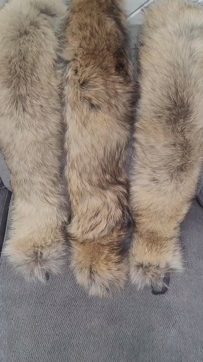 BY ORDER XXL Extra Large Finnish Raccoon Fur Collar, Fur Trim Hoodie, Raccoon Fur Collar, Fur Scarf, Fur Ruff, Raccoon Fur Hood, Raccoon Fur