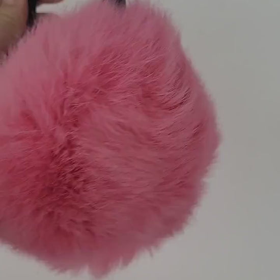Real Fur Earmuffs, Rabbit Fur Ear Warmer, Pink Earmuffs, Large Ear Muffs, Fluffy Ear Muffs, Earmuffs Women, Rabbit  Ear Warmers Girls