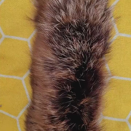 BY ORDER From Pieces! XL Large Full Finnish Real Fox Fur Collar, Fox Fur Collar, Fur Trim for Hoodie, Fur Scarf, Fur Ruff, Red Fox