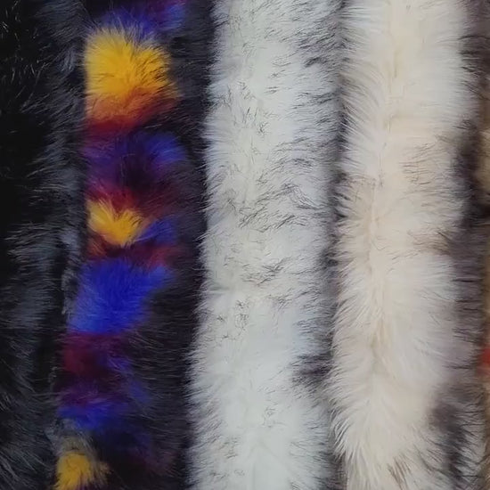 BY ORDER Faux Fur Vegan Trim Hood 60-80 cm, Faux Fur Collar Trim, Fur Fabric, Fur Ruff, Faux Fur Hood, Hood Fur Jacket, Fur stripe, Fur Trim