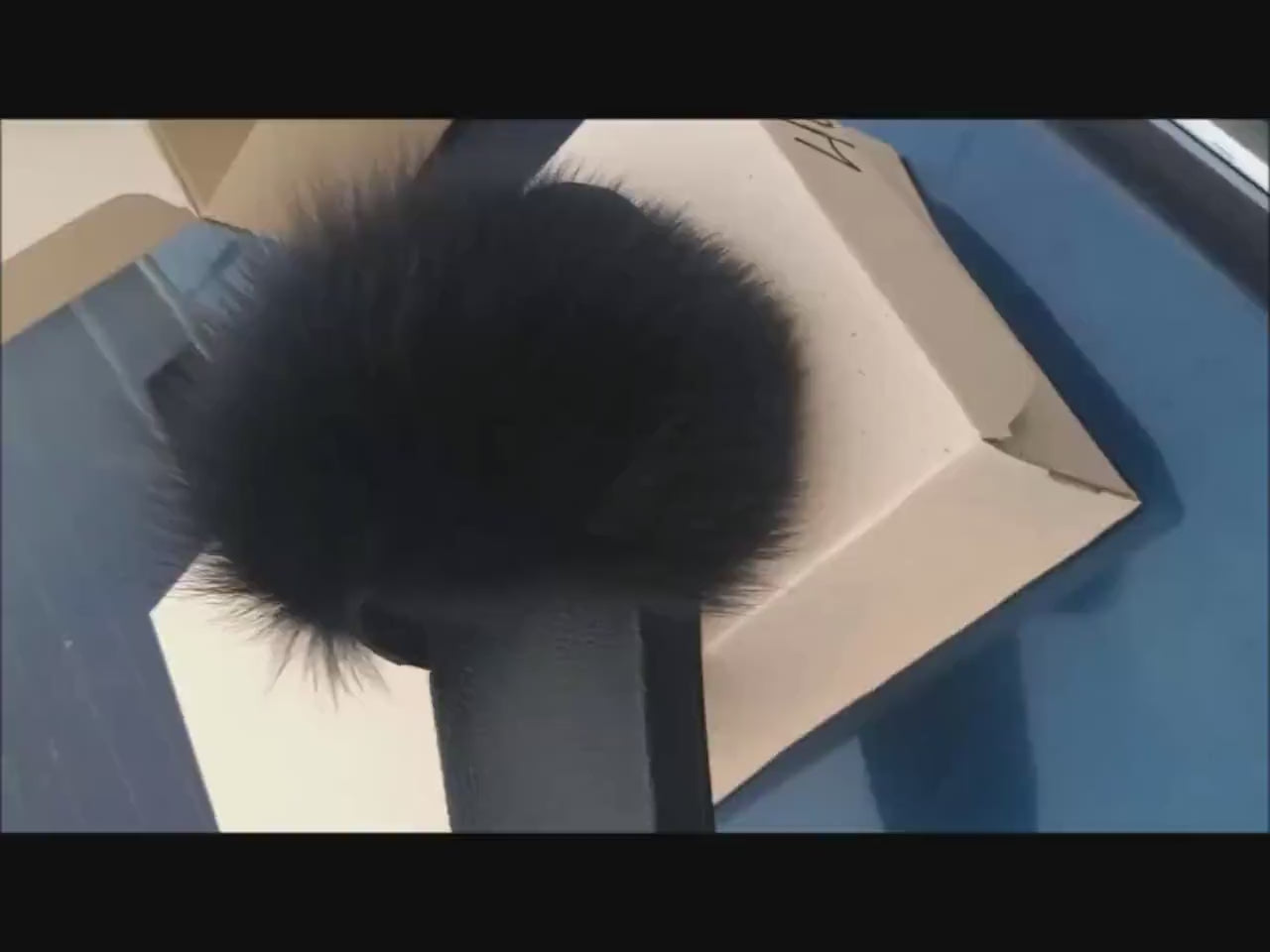 READY to SHIP size 10 White Real Fox Fur Slides Women Girl Leather Beach Large Finnish Fox Fur Sandals Summer Slippers Fashion Fluffy Shoes