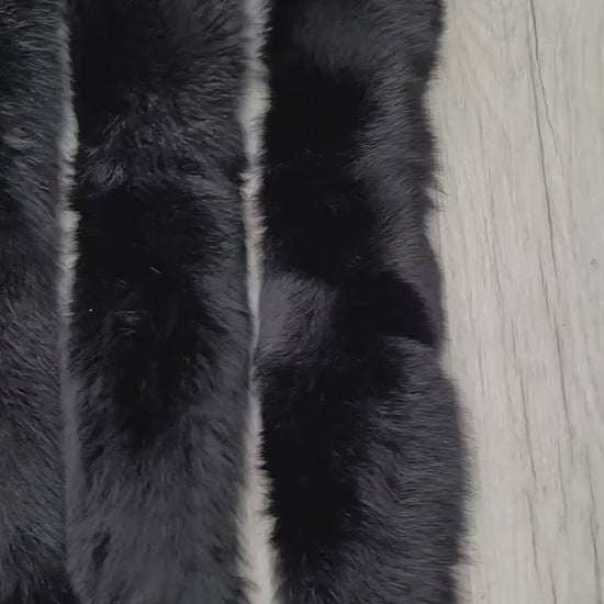 BY ORDER (not Tail) XL Extra Large Real Fox Fur Trim Hood, Fur collar trim, Fox Fur Collar, Fur Scarf, Fur Ruff, Fox Fur Hood, Hood Fur