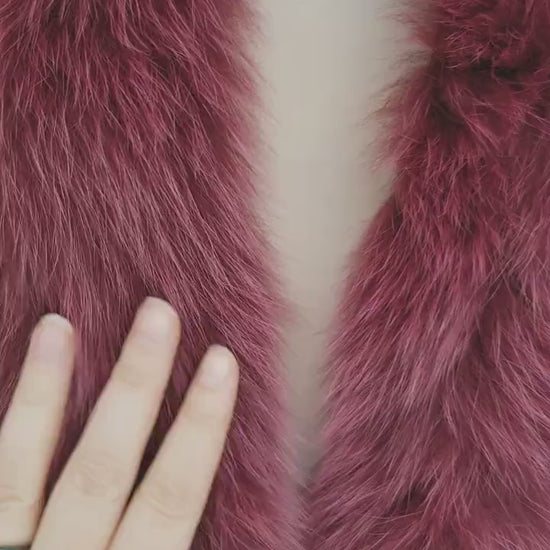 BY ORDER, Real Fox Fur (not Tail) Trim Hood, Fur collar trim, Fox Fur Collar, Fur Scarf, Fur Ruff, Fur Hood, Fur stripe, Coat Trim