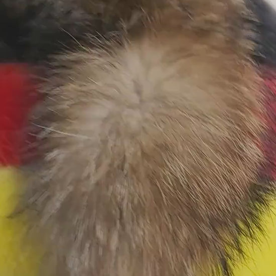 By ORDER, XL Finnish Raccoon Fur Collar, Fur collar trim, Raccoon Fur Collar, Fur Scarf, Fur Ruff, Raccoon Fur Ruff, Raccoon Fur, Fur stripe