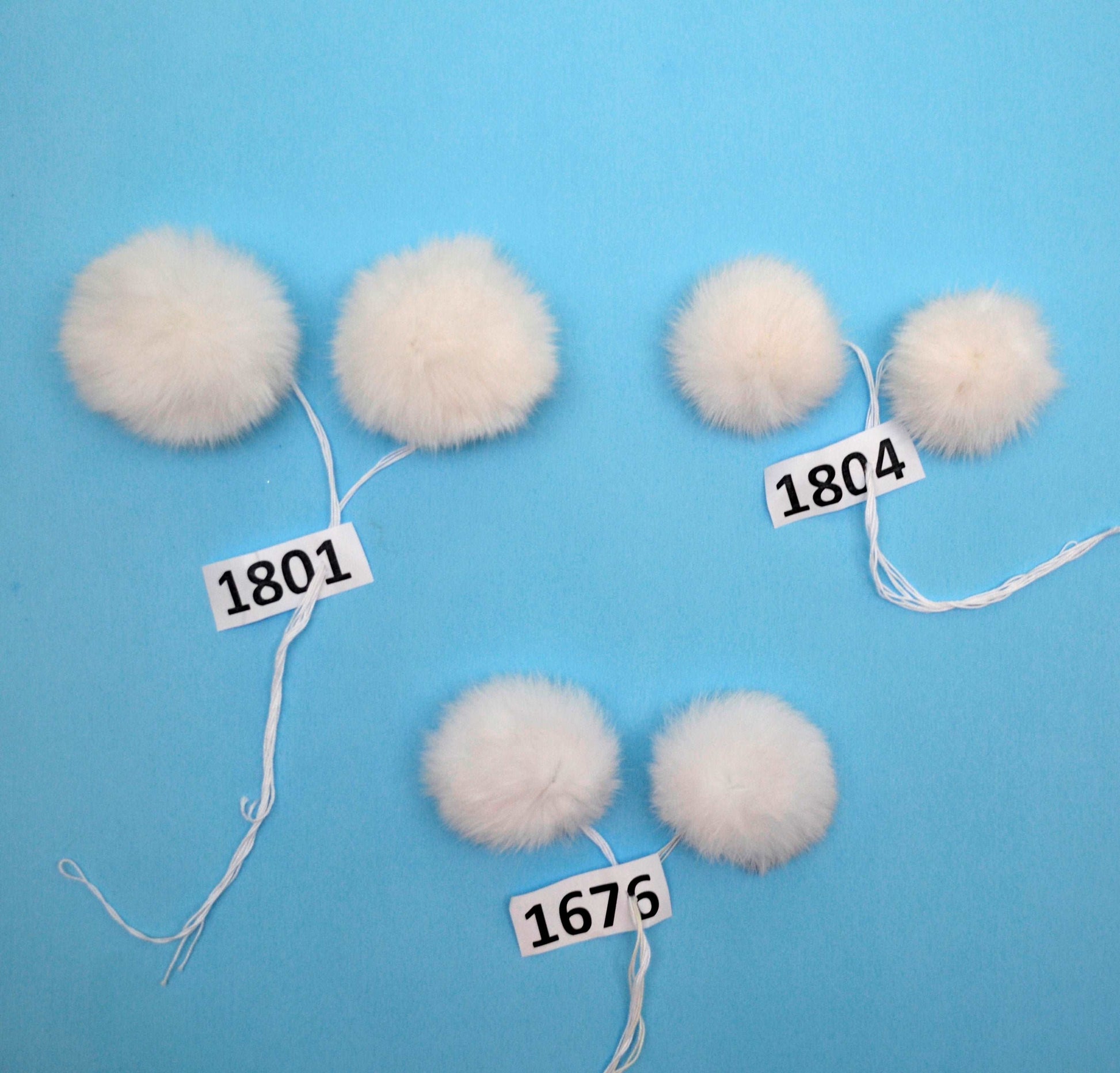 white rabbit pom pom