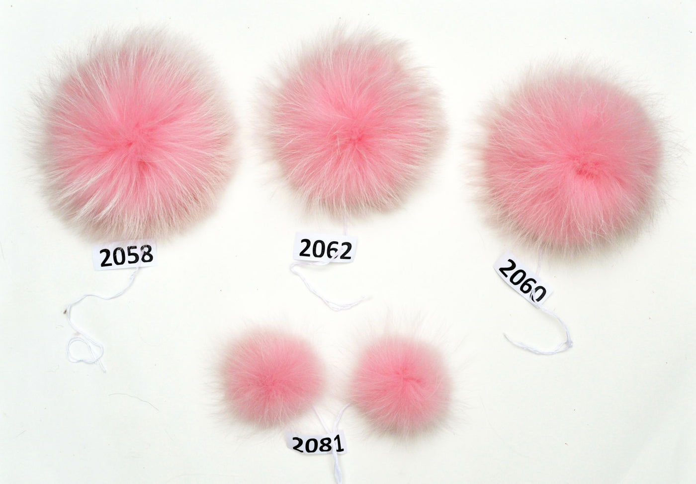 Pack of 6 Large 5inch Snap-on Faux Raccoon Fur Pom Pom Ball for Hat  Detachable