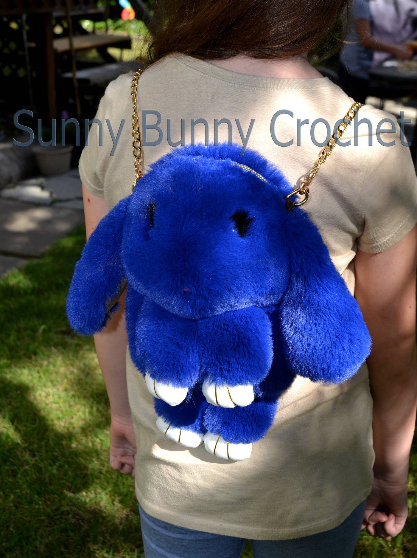 Light Blue Rabbit Bag Rabbit Shoulder Bag Real Fur Backpack Women Purs –  SunnyBunnyCrochet