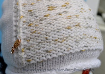 Women’s Knitted Hat & Infinity Scarf Set – Wool Blend Winter Set