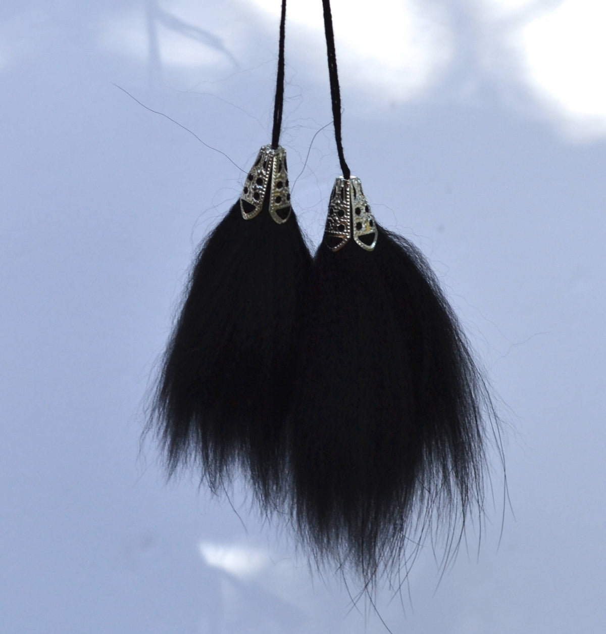 Black Fur Tassels For Hat Genuine Fur Pendant Real Fur Charm Earings Bag Jewerly Scarf