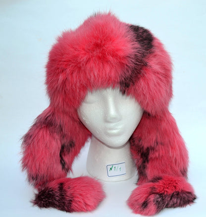 WINTER TRAPPER Hat, Ear Flap Hat, Rabbit Fur Kids Hat, Ushanka Hat, Child Hat, Fur Hat with Ear Flaps, Warm Hat, Childs Fur Hat, Women Hat