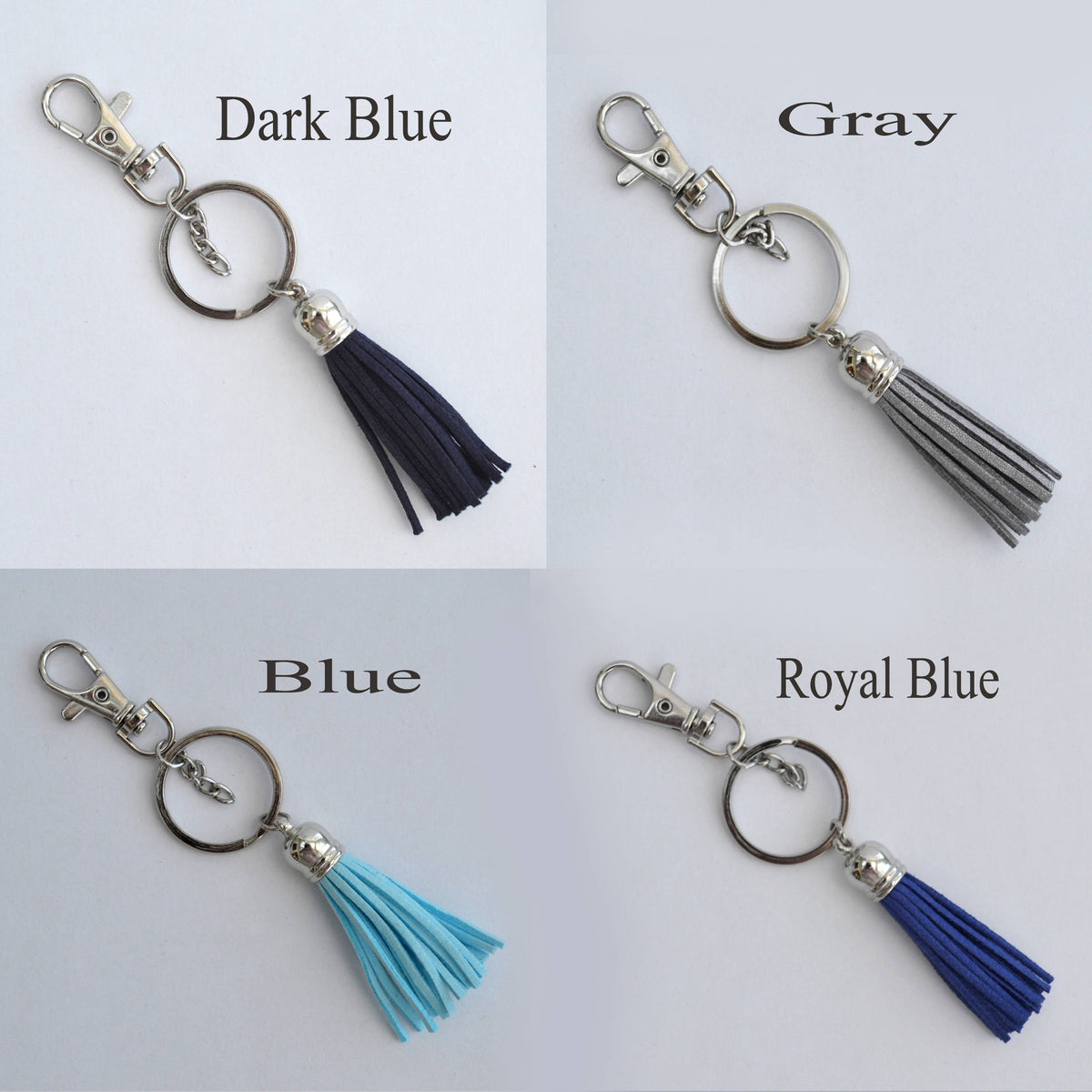 Keychain ring, Key Rings, Key chain with Tassel, Bag Charm, Key Chain for Pom Pom, Key ring, Pendant, Jewelry, Attached Chain, Lobster Clasp