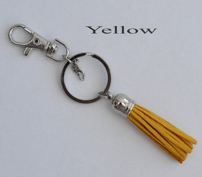 Keychain ring, Key Rings, Key chain with Tassel, Bag Charm, Key Chain for Pom Pom, Key ring, Pendant, Jewelry, Attached Chain, Lobster Clasp