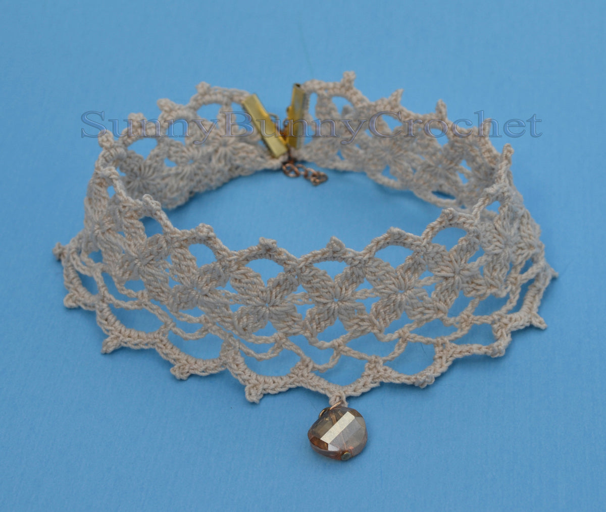 Crochet Choker, Choker Necklace, Crochet Collar, White Choker, Knit Women Necklace, Wedding Necklace, Crochet Jewelry, Gift for her