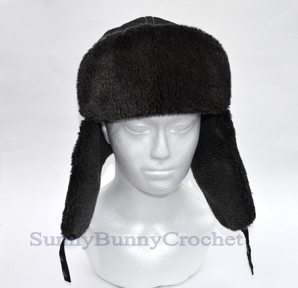 FAUX FUR Ear Flap Hat, Men real fur hat, Trapper Hat, Aviator Hat, Ushanka, Russian Hat, Ski Hat, Rabbit Fur, Fur Hat, Gift for Men