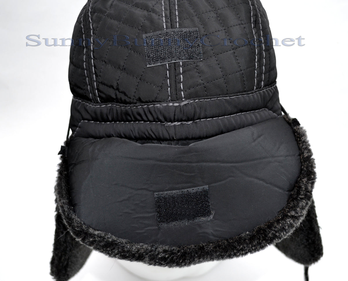 FAUX FUR Ear Flap Hat, Men real fur hat, Trapper Hat, Aviator Hat, Ushanka, Russian Hat, Ski Hat, Rabbit Fur, Fur Hat, Gift for Men