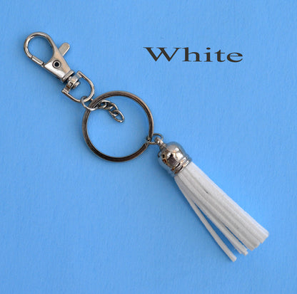 Keychain ring, Key Rings, Key chain with Tassel, Bag Charm, Key Chain for Pom Pom, Key ring, Pendant, Jewelry, Attached Chain, Lobster Clasp
