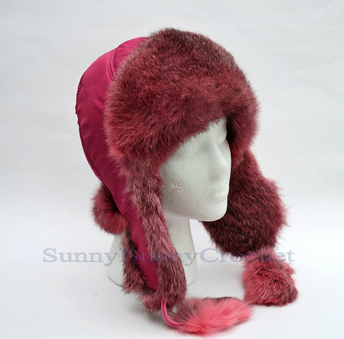 WINTER TRAPPER Hat, Ear Flap Hat, Rabbit Fur Kids Hat, Ushanka Hat, Child Hat, Fur Hat with Ear Flaps, Warm Hat, Childs Fur Hat, Women Hat