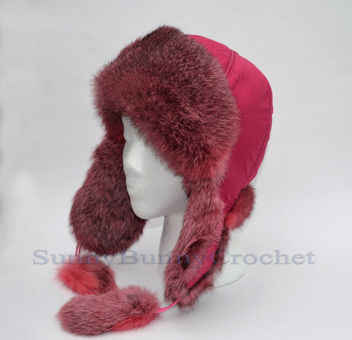 WINTER TRAPPER Hat, Ear Flap Hat, Rabbit Fur Kids Hat, Ushanka Hat, Child Hat, Fur Hat with Ear Flaps, Warm Hat, Childs Fur Hat, Women Hat