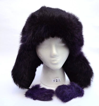 EAR FLAP HAT, Rabbit Fur Kids Hat, Ushanka Hat, Child Hat, Fur Hat with Ear Flaps, Warm Hat, Childs Fur Hat, Trapper Hat, Girl Hat, Fur