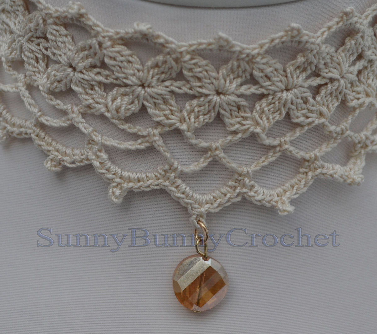 Crochet Choker, Choker Necklace, Crochet Collar, White Choker, Knit Women Necklace, Wedding Necklace, Crochet Jewelry, Gift for her