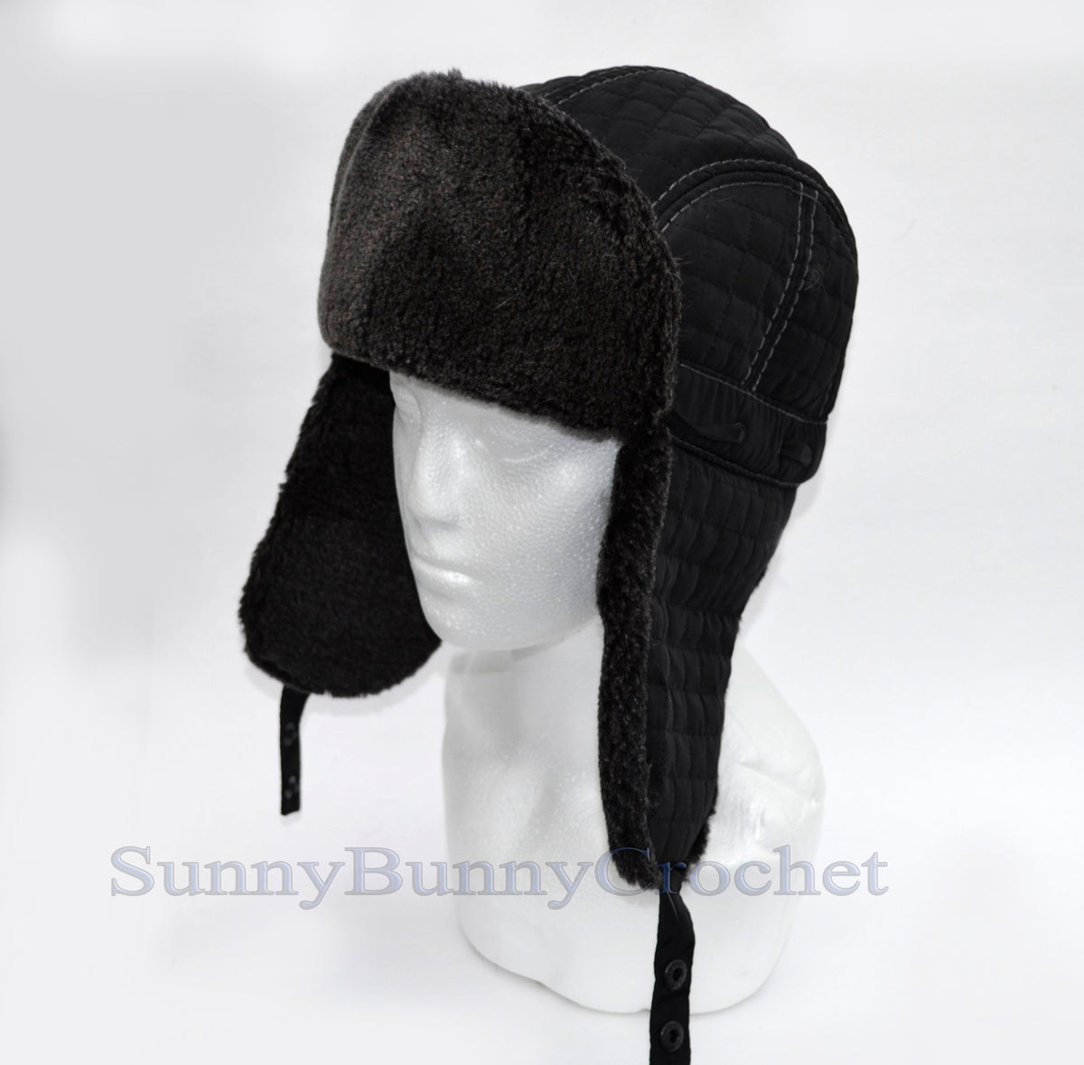 FAUX FUR Ear Flap Hat, Men real fur hat, Trapper Hat, Aviator Hat, Ushanka, Russian Hat, Ski Hat, Rabbit Fur, Fur Hat, Gift for Men