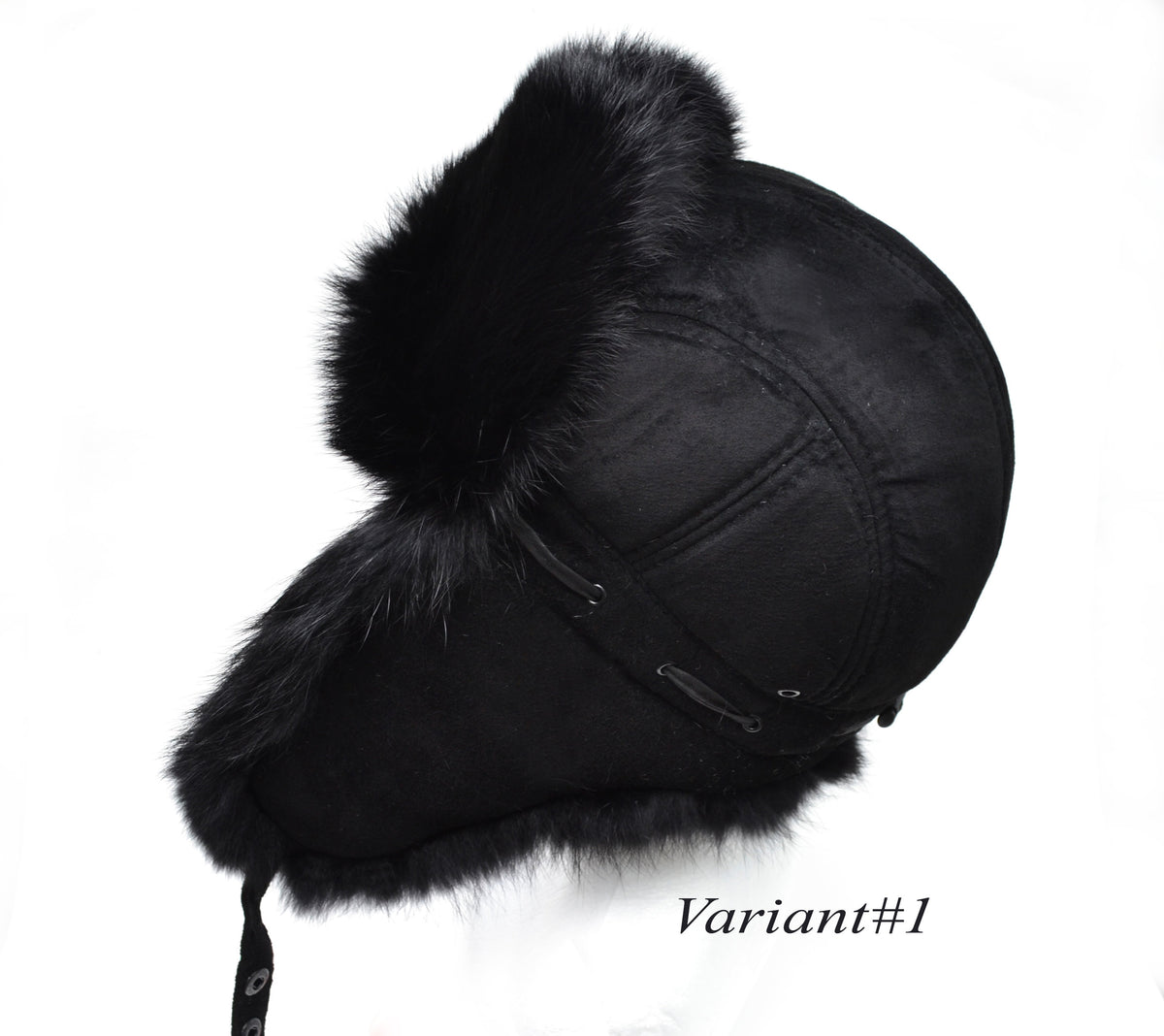 REAL SUEDE Leather Ear Flap Hat, Men real fur hat, Trapper Hat, Aviator Hat, Ushanka, Russian Hat, Ski Hat, Rabbit Fur, Fur Hat, Gift Men