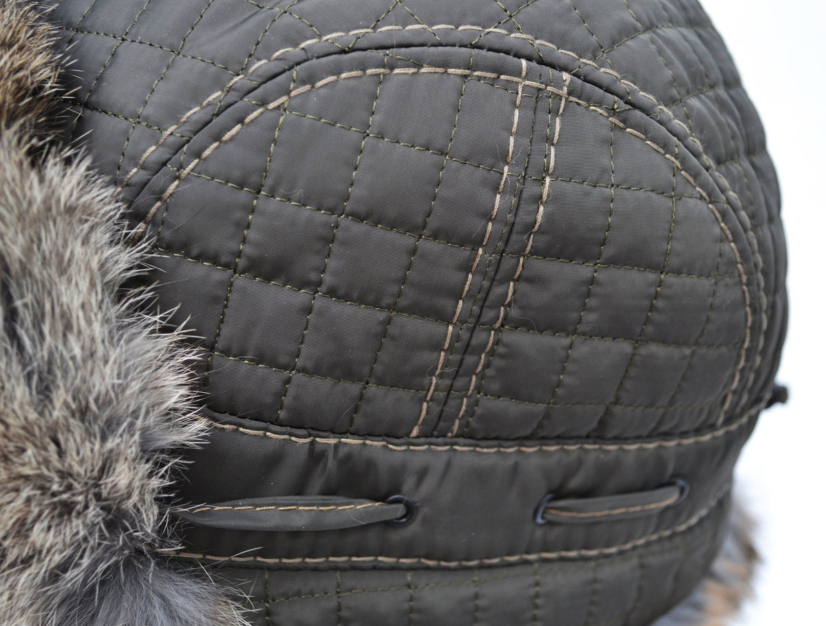 READY to SHIP Fur Ear Flap Hat, Men real fur hat, Trapper Hat, Aviator Hat, Ushanka, Russian Hat, Ski Hat, Rabbit Fur, Fur Hat Ear Flap Gift