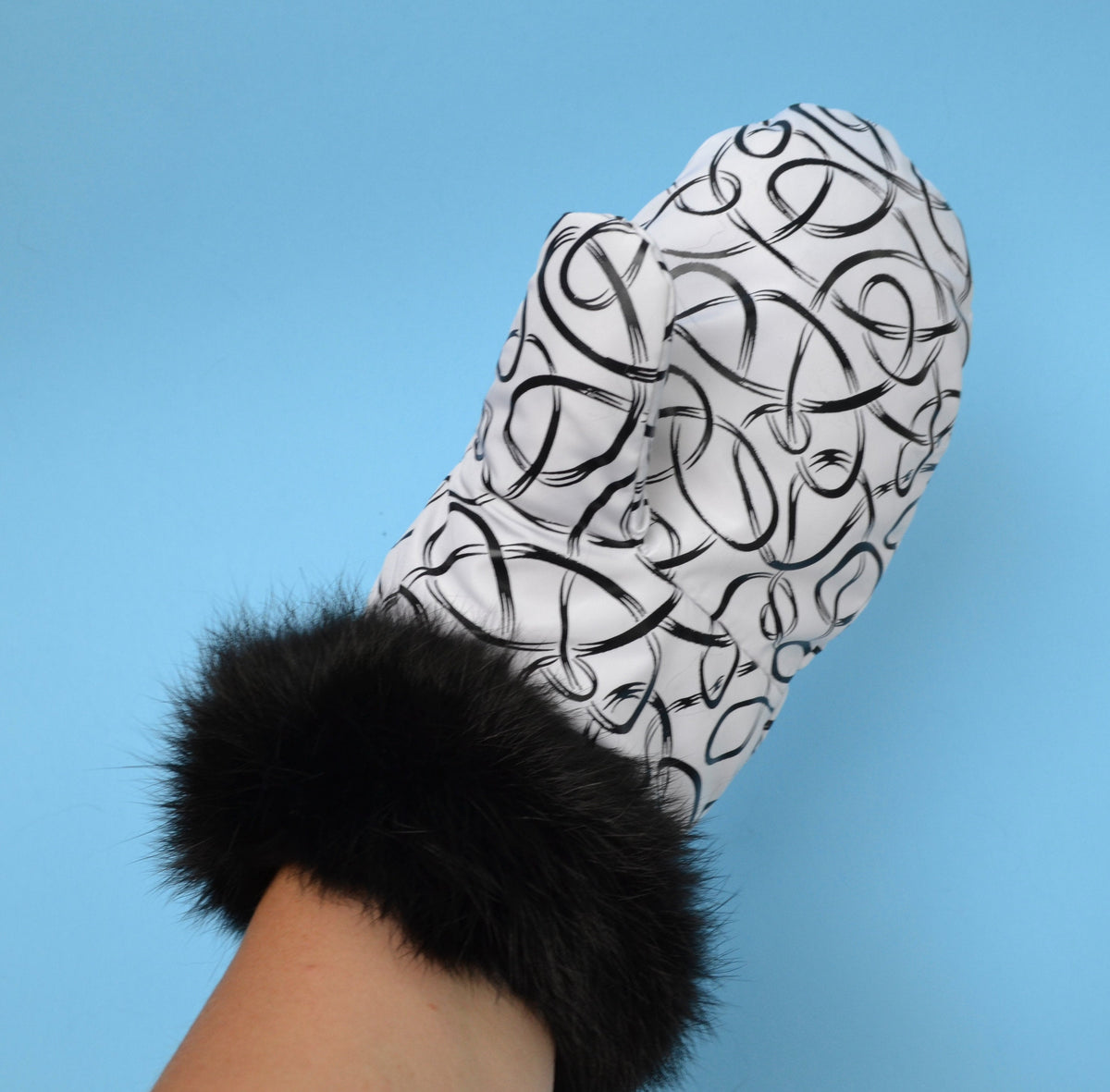 FUR LINED MITTENS, Real fur mittens, gloves mitts , woman fur mitts,  warm mittens, rabbit fur mittens, fur mittens, polar mitts, polarmitts