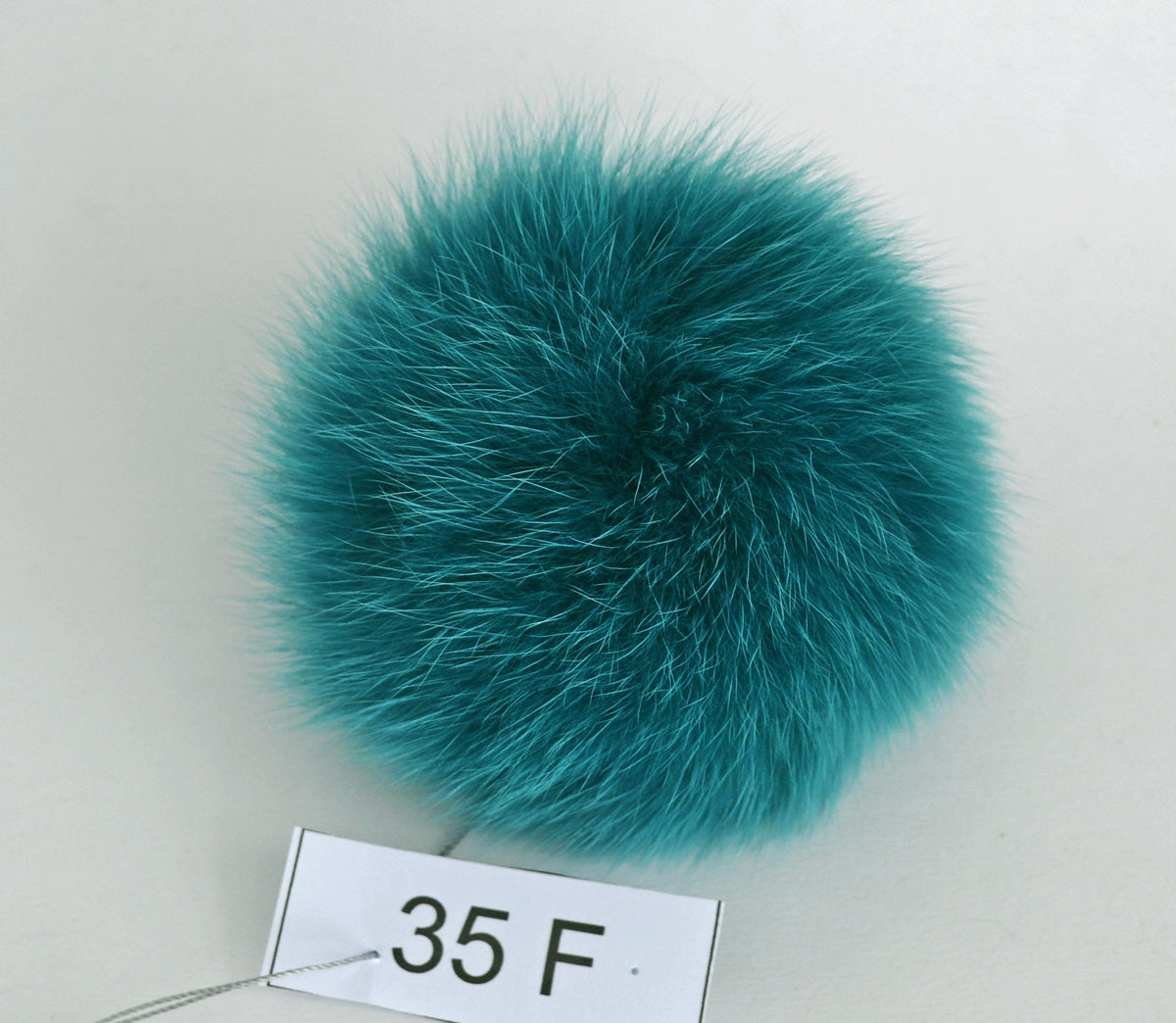 5,5"FOX FUR POMPOM! Green Pom-Pom, Fur Pom Pom, Fox Fur, Genuine Fur Pom Pom, Pom Pom for Winter Hat, Pom Pom for Women Hat,  Knitted, Child