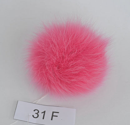 5" FOX POMPOM! Quality Fur Pom Pom, Real Fox Fur, Pink Fox Pom Pom, Pom Pom for Hat, Fox Pom Pom, Real Fur, Hat, Knits, Children, Bag Charm