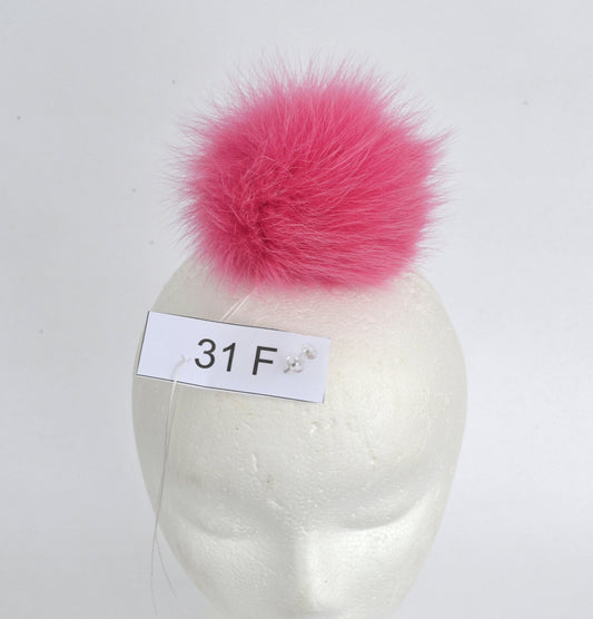 5" FOX POMPOM! Quality Fur Pom Pom, Real Fox Fur, Pink Fox Pom Pom, Pom Pom for Hat, Fox Pom Pom, Real Fur, Hat, Knits, Children, Bag Charm