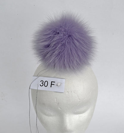 5,5" HIGHEST QUALITY REAL Fox Fur Pom Pom!  Super Soft, Shiny Fur,  Fox Pom-Pom, Purple Fox Pompom, Fox Pom Pom, Pom Pom Hat, Children, Cap