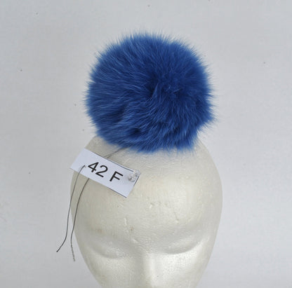 5,5" FOX POM POM! Pom Pom for Hat, Fur Pom Pom, Blue Pom Pom, Fox Pom Pom, Large Pom Pom, Real Fur, Knits Hat, Children, Cap, Girl, Real Fur