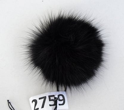 5" to 6" HIGHEST QUALITY FOX Pom Poms! Double Fox Fur Shiny Soft Pom Pom for Women Hat Beanie Tuque Winter Knit Hats Puff Fluffy Fur Ball