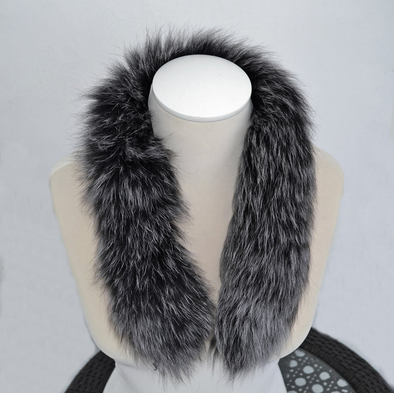 BY ORDER 60-80 cm Real Fox Fur (Tail) Trim Hood, Fur collar trim, Fox Fur Collar, Fur Scarf, Fur Ruff, Fox Fur Hood, Jacket, Coat Trim