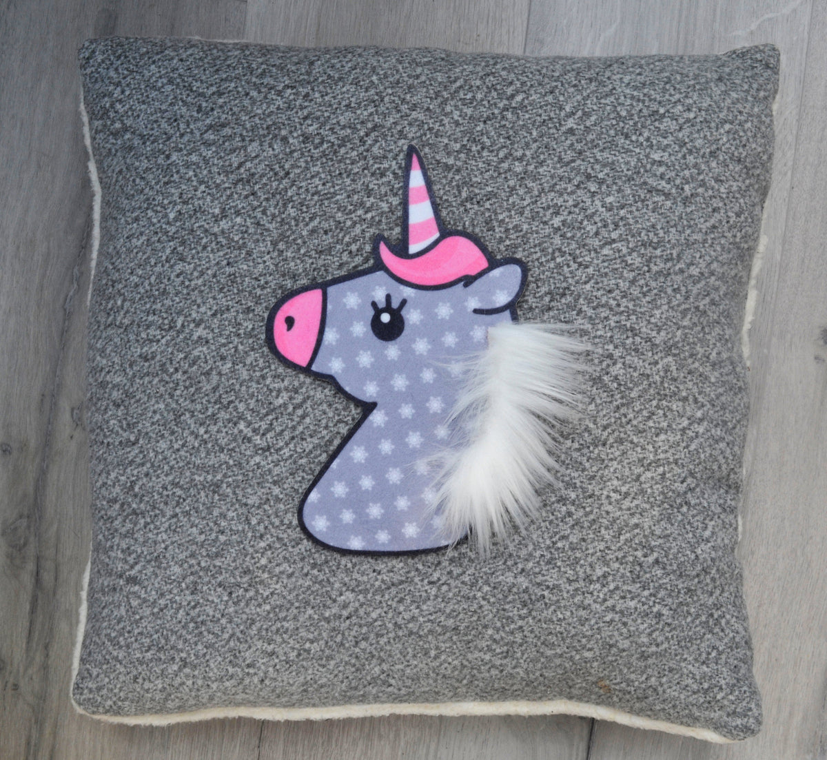 Large Unicorn Patch, Faux Fur Unicorn Patch, Unicorn Applique, Unicorn Patch Sew On, Animal Patches for Pillow/Clothing/Coat/T-Shirt DIY