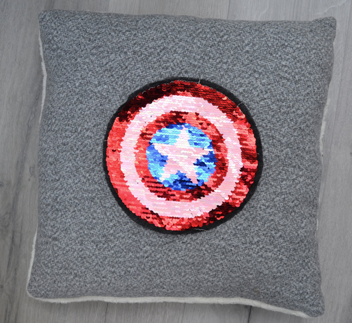 Sequin Captain America Patch, Sew On Patch, Star patch, Reversible Changeable Patch,  DIY Shirt Jacket Applique, Patch for Clothing, Badge