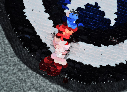 Sequin Captain America Patch, Sew On Patch, Star patch, Reversible Changeable Patch,  DIY Shirt Jacket Applique, Patch for Clothing, Badge