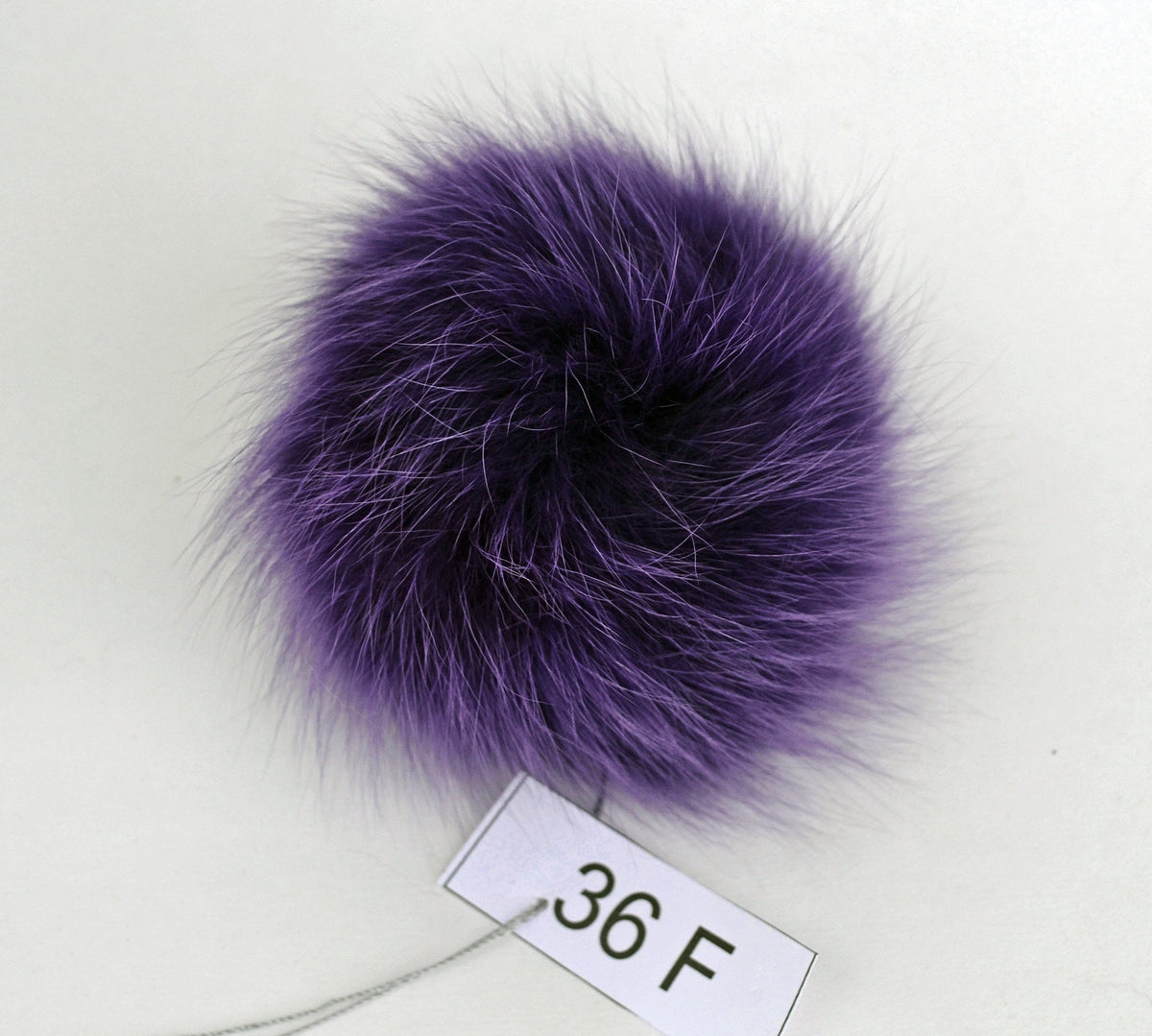 6" FOX FUR POMPOM! Really Unique Fur Pom-Pom,  Fox Fur Pom Pom, Purple Fur Pom Pom, Large Pom Pom, Real Fur, Knitted Hat, Children, Girl