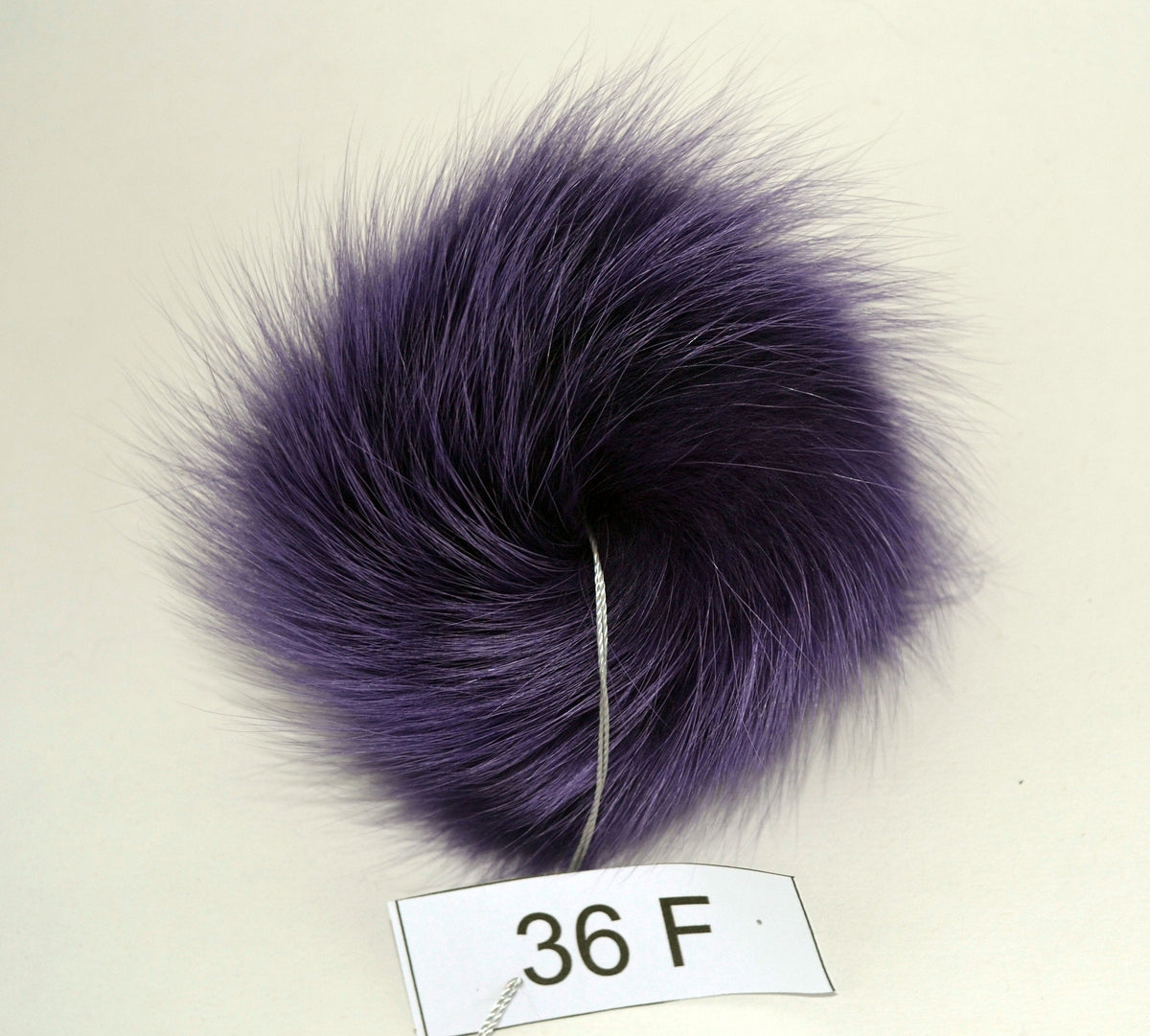 6" FOX FUR POMPOM! Really Unique Fur Pom-Pom,  Fox Fur Pom Pom, Purple Fur Pom Pom, Large Pom Pom, Real Fur, Knitted Hat, Children, Girl