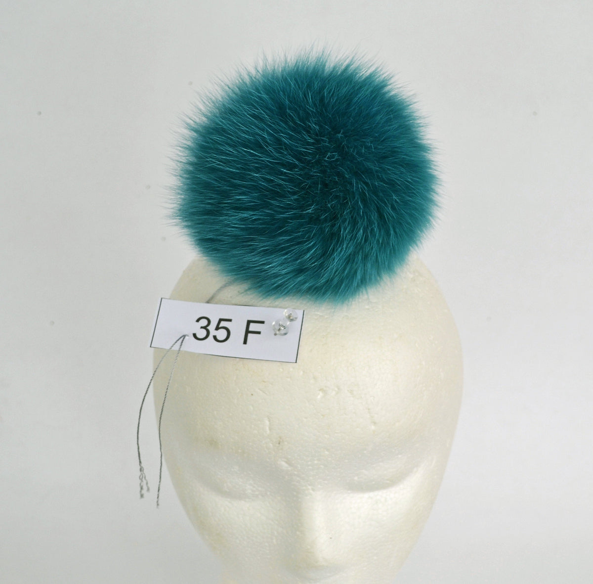 5,5"FOX FUR POMPOM! Green Pom-Pom, Fur Pom Pom, Fox Fur, Genuine Fur Pom Pom, Pom Pom for Winter Hat, Pom Pom for Women Hat,  Knitted, Child