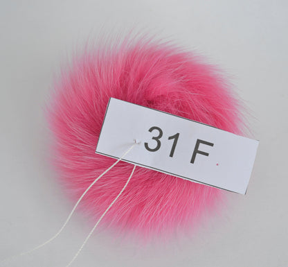 5" FOX POMPOM! Quality Fur Pom Pom, Real Fox Fur, Pink Fox Pom Pom, Pom Pom for Hat, Fox Pom Pom, Real Fur, Hat, Knits, Children, Bag Charm