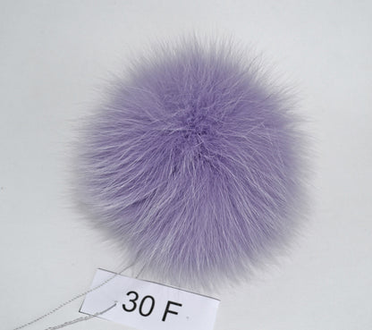 5,5" HIGHEST QUALITY REAL Fox Fur Pom Pom!  Super Soft, Shiny Fur,  Fox Pom-Pom, Purple Fox Pompom, Fox Pom Pom, Pom Pom Hat, Children, Cap