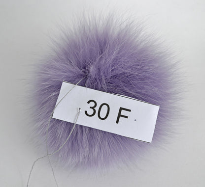 5,5" HIGHEST QUALITY REAL Fox Fur Pom Pom!  Super Soft, Shiny Fur,  Fox Pom-Pom, Purple Fox Pompom, Fox Pom Pom, Pom Pom Hat, Children, Cap