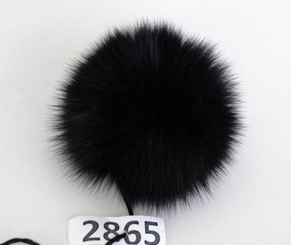 5" to 6" HIGHEST QUALITY FOX Pom Poms! Double Fox Fur Shiny Soft Pom Pom for Women Hat Beanie Tuque Winter Knit Hats Puff Fluffy Fur Ball
